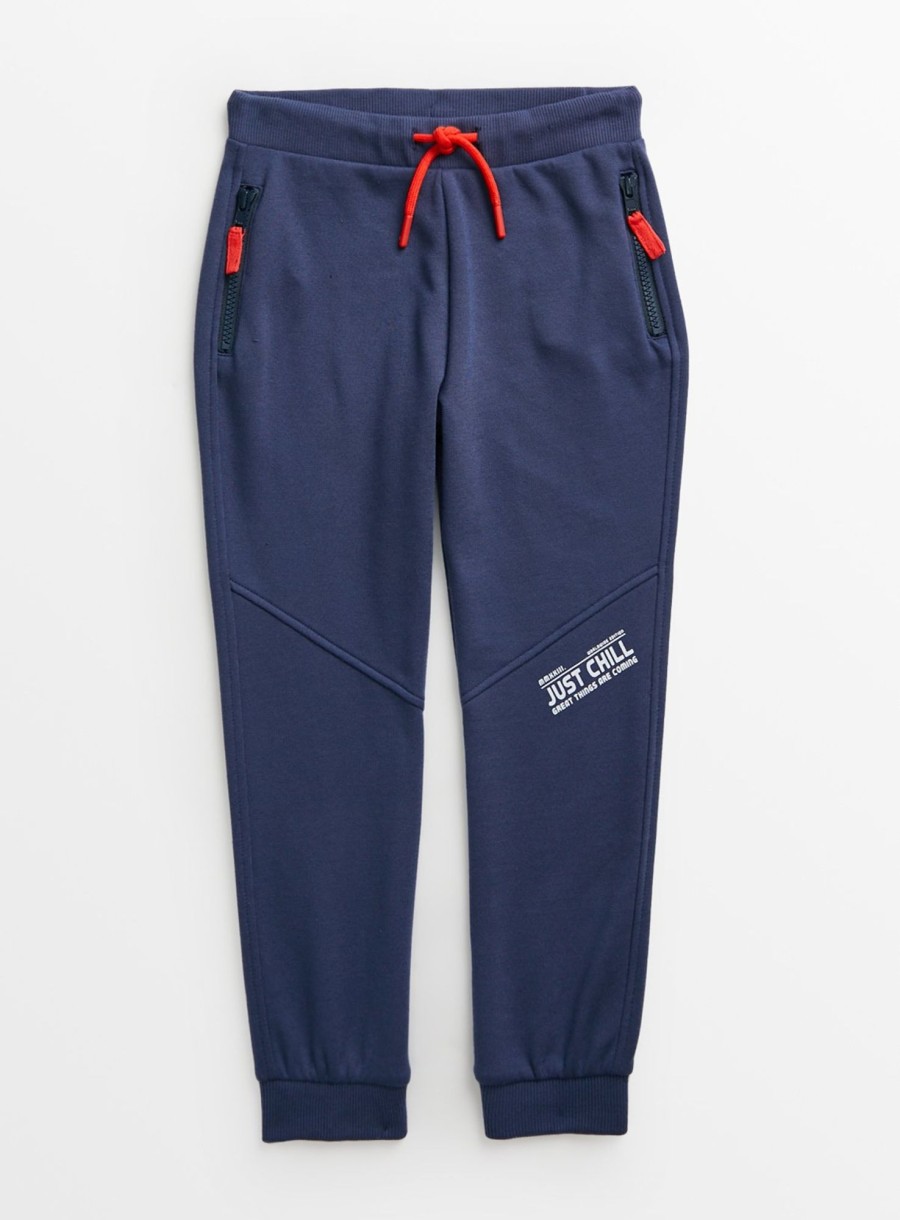 Boys Tu Trousers & Joggers | Navy Just Chill Joggers 9 Years